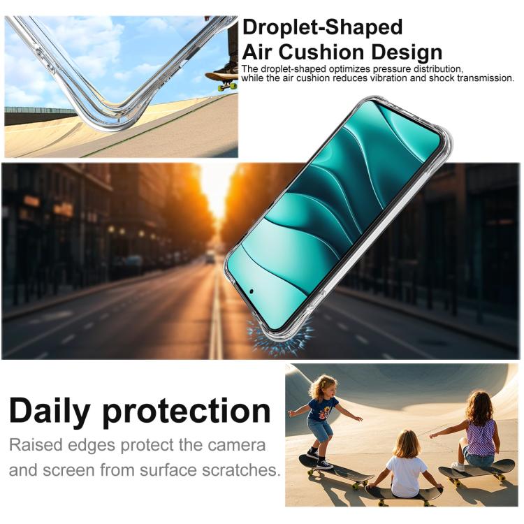 For OnePlus 13T imak Shockproof Airbag TPU Phone Case(Transparent) by imak