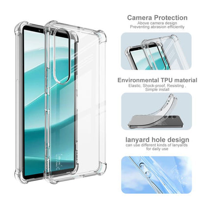 For Sony Xperia 1 VII imak Shockproof Airbag TPU Phone Case(Transparent) by imak