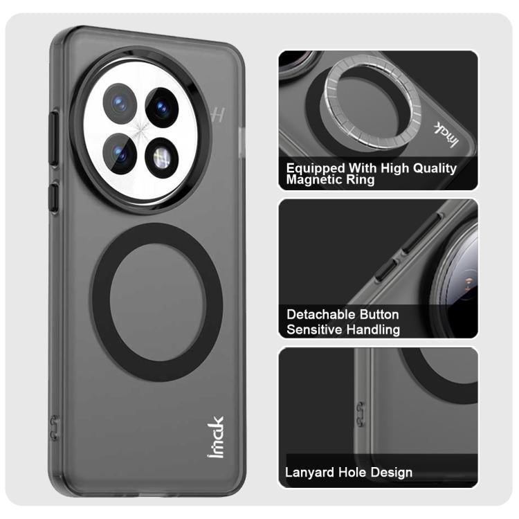 For OnePlus 13 IMAK Candy Series Shockproof MagSafe Phone Case(Black) by imak