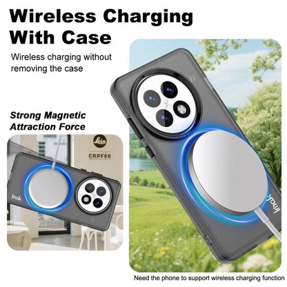 For OnePlus 13 IMAK Candy Series Shockproof MagSafe Phone Case(Black) by imak