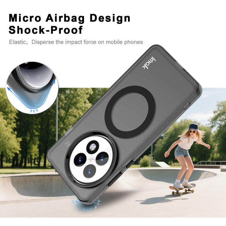 For OnePlus 13 IMAK Candy Series Shockproof MagSafe Phone Case(Black) by imak