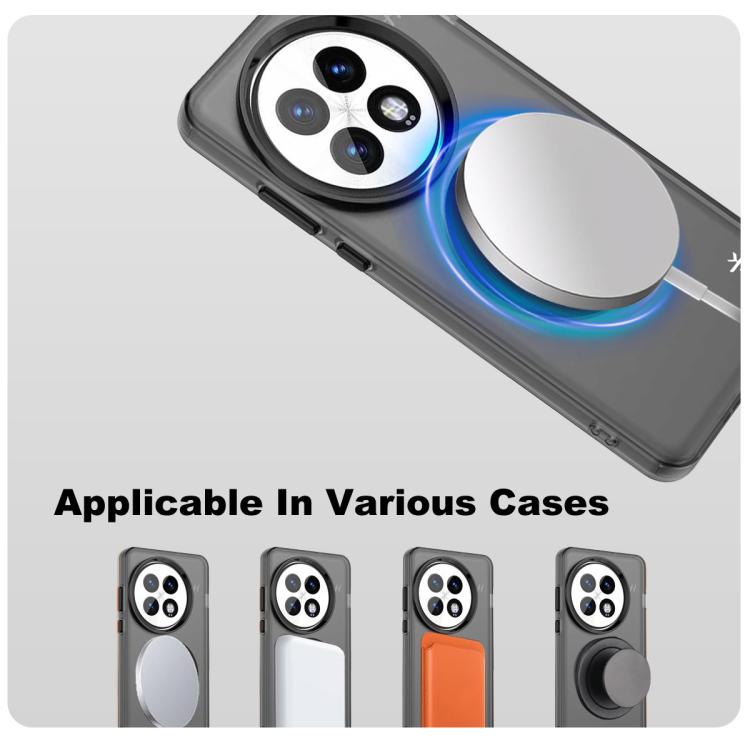 For OnePlus 13 IMAK Candy Series Shockproof MagSafe Phone Case(Black) by imak