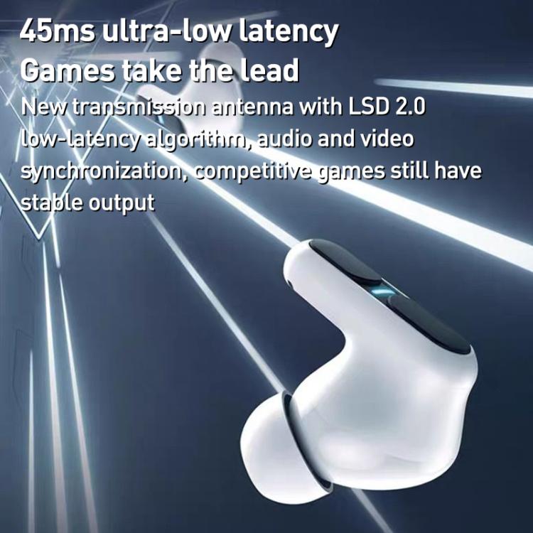 Langsdom TG12 ENC Noise Reduction Wireless Bluetooth Earphone(White) by Langsdom