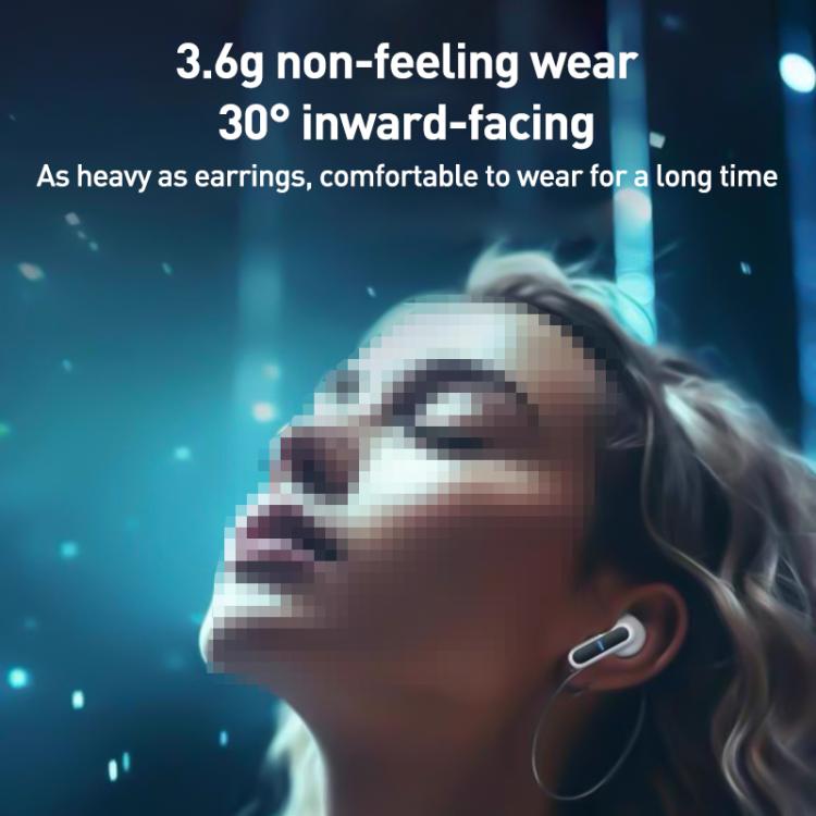 Langsdom TG12 ENC Noise Reduction Wireless Bluetooth Earphone(White) by Langsdom