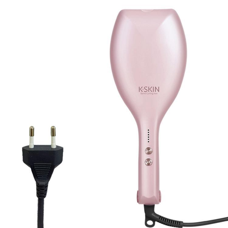 K-SKIN KD885 Negative Ion Electric Hair Curler Iron Hair Styling Tool(EU Plug Pink) by K-SKIN