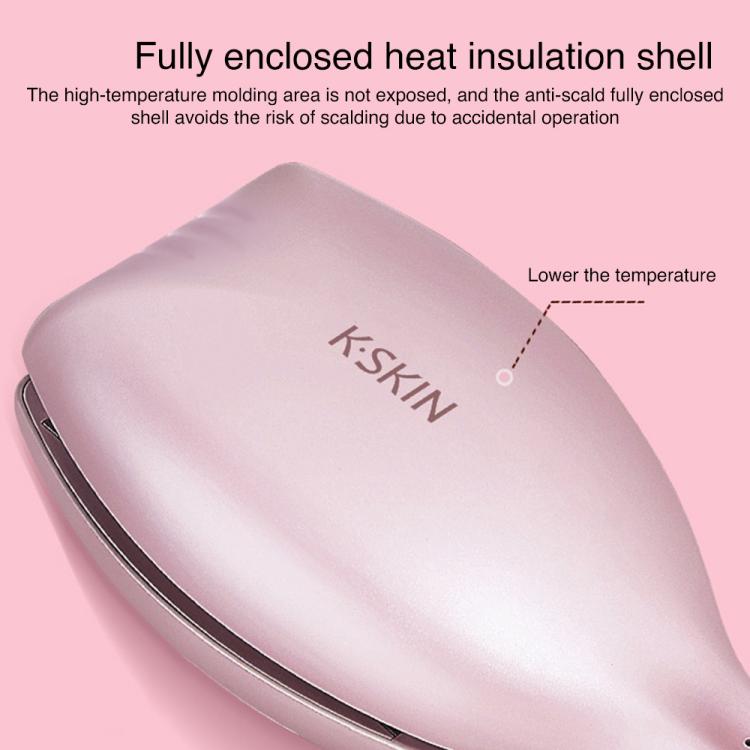 K-SKIN KD885 Negative Ion Electric Hair Curler Iron Hair Styling Tool(UK Plug Pink) by K-SKIN