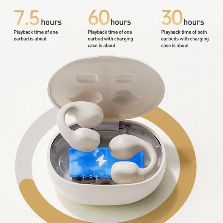 Langsdom TS03 Pro Clip-On Wireless Bluetooth Earphones(Black) by Langsdom