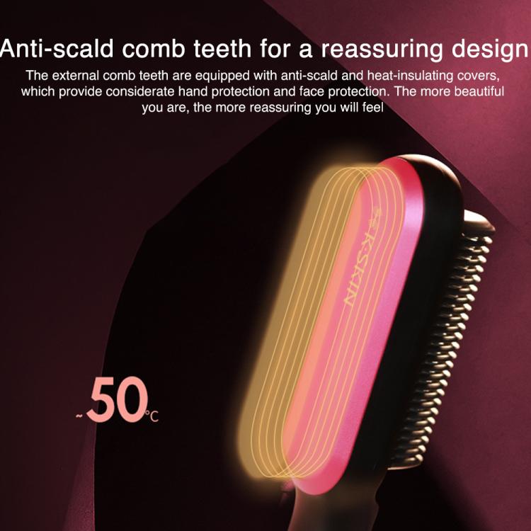 K-SKIN KD3800 PTC Heating Hair Straightening Curler Comb Iron(EU Plug) by K-SKIN