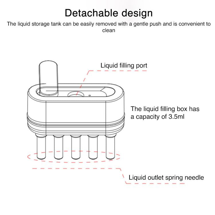 K-SKIN KD3806 EMS Micro-current IPL Hair Care Massage Comb(Grey) by K-SKIN