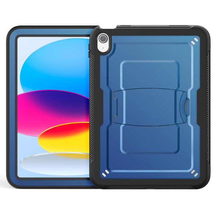 For iPad 2025 / 2022 Honeycomb Stand TPE Hydric PC Tablet Case(Navy Blue) by bashfashion