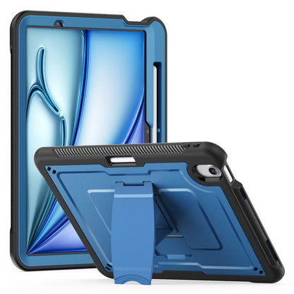 For iPad Air 11 2025 / 2024 Honeycomb Stand TPE Hydric PC Tablet Case(Navy Blue) by bashfashion