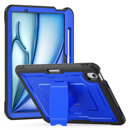 For iPad Air 11 2025 / 2024 Honeycomb Stand TPE Hydric PC Tablet Case(Blue) by bashfashion