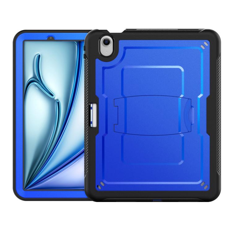 For iPad Air 11 2025 / 2024 Honeycomb Stand TPE Hydric PC Tablet Case(Blue) by bashfashion