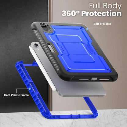 For iPad mini 2024 / mini 6 Honeycomb Stand TPE Hydric PC Tablet Case(Blue) by bashfashion