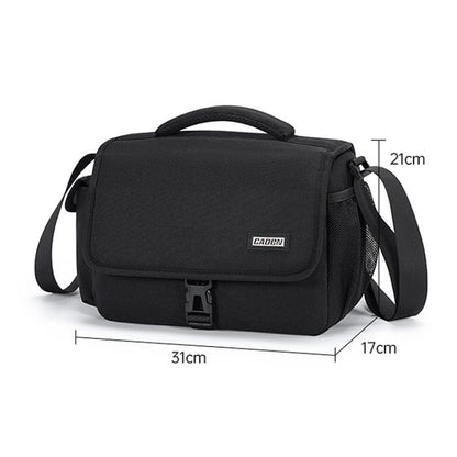 CADeN D27-1 Portable Digital Camera Bag with Strap, Size:31 x 21 x 17cm Black by CADeN