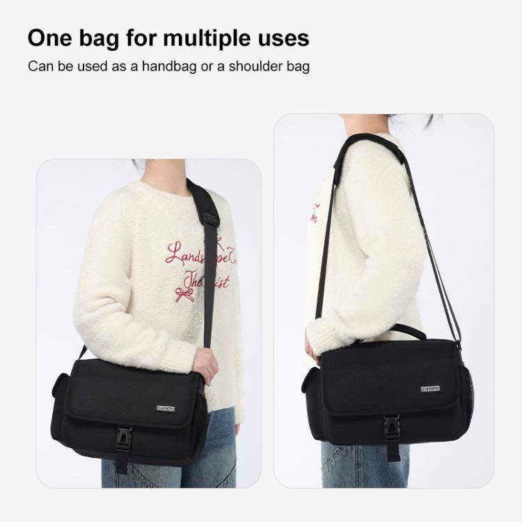 CADeN D27-1 Portable Digital Camera Bag with Strap, Size:26 x 21 x 15cm Grey by CADeN