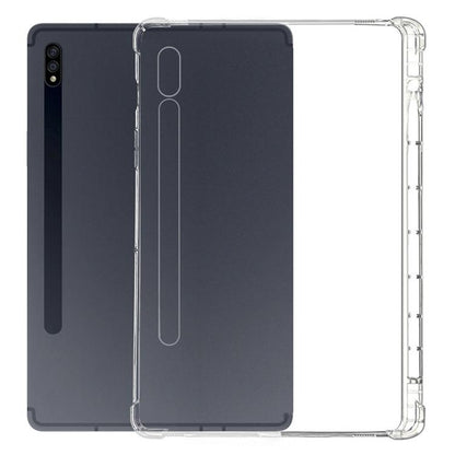 For Samsung Galaxy Tab S8+ / S7+ / S7 FE Highly Transparent TPU Full Thicken Corners Shockproof Protective Case with Pen Slot(Transparent) by bashfashion