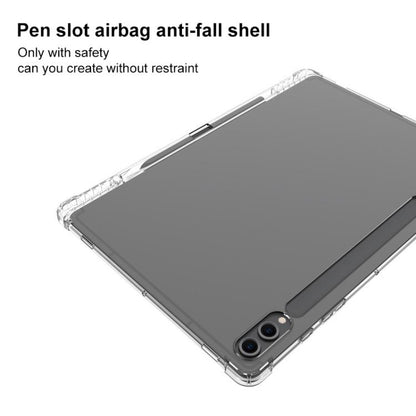 For Samsung Galaxy Tab S8+ / S7+ / S7 FE Highly Transparent TPU Full Thicken Corners Shockproof Protective Case with Pen Slot(Transparent) by bashfashion