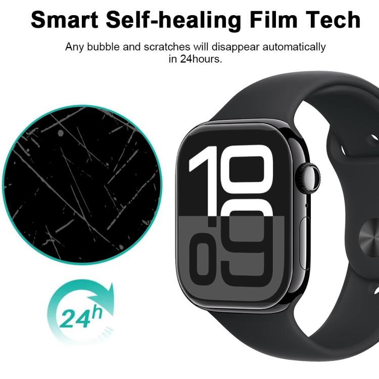 For Apple Watch Series 11 / 10 46mm 5pcs xDfind Soft Hydrogel Film Full Cover Front Protector by xDfind