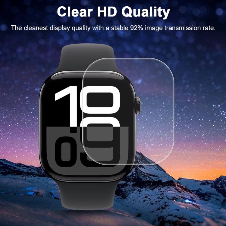 For Apple Watch Series 11 / 10 46mm 5pcs xDfind Soft Hydrogel Film Full Cover Front Protector by xDfind