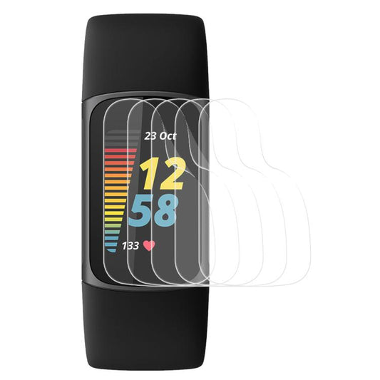 For Fitbit Charge 5 5pcs xDfind Soft Hydrogel Film Full Cover Front Protector by xDfind