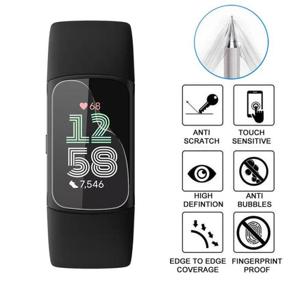 For Fitbit Charge 6 5pcs xDfind Soft Hydrogel Film Full Cover Front Protector by xDfind