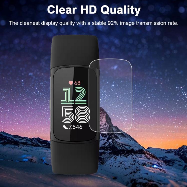 For Fitbit Charge 6 5pcs xDfind Soft Hydrogel Film Full Cover Front Protector by xDfind