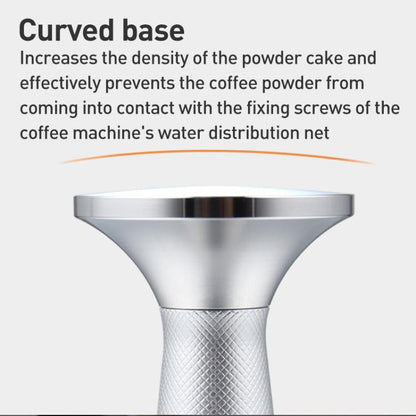 58.3mm Mesh Texture Coffee Powder Pressing Hammer Stainless Steel Cloth Powder(Black) by bashfashion