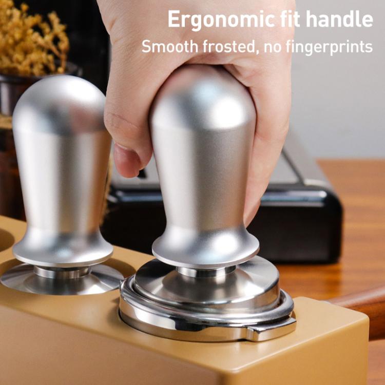 Stainless Steel Coffee Powder Hammer Pressure Powder Tampon, Size:53mm Silver by bashfashion