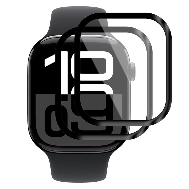 For Apple Watch Series 11 / 10 46mm 2pcs xDfind Curved 3D Composite Material Soft Film Screen Protector by xDfind