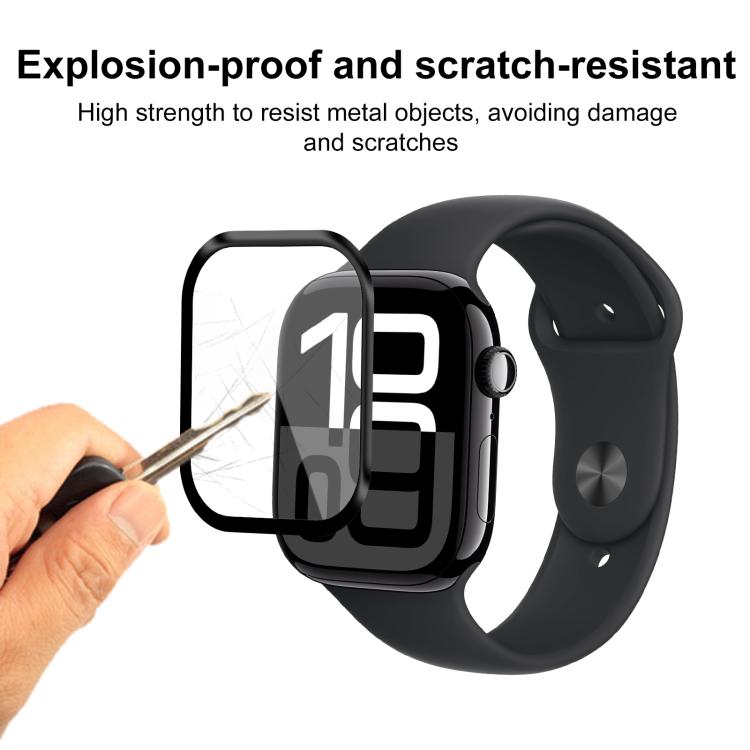 For Apple Watch Series 11 / 10 46mm 2pcs xDfind Curved 3D Composite Material Soft Film Screen Protector by xDfind