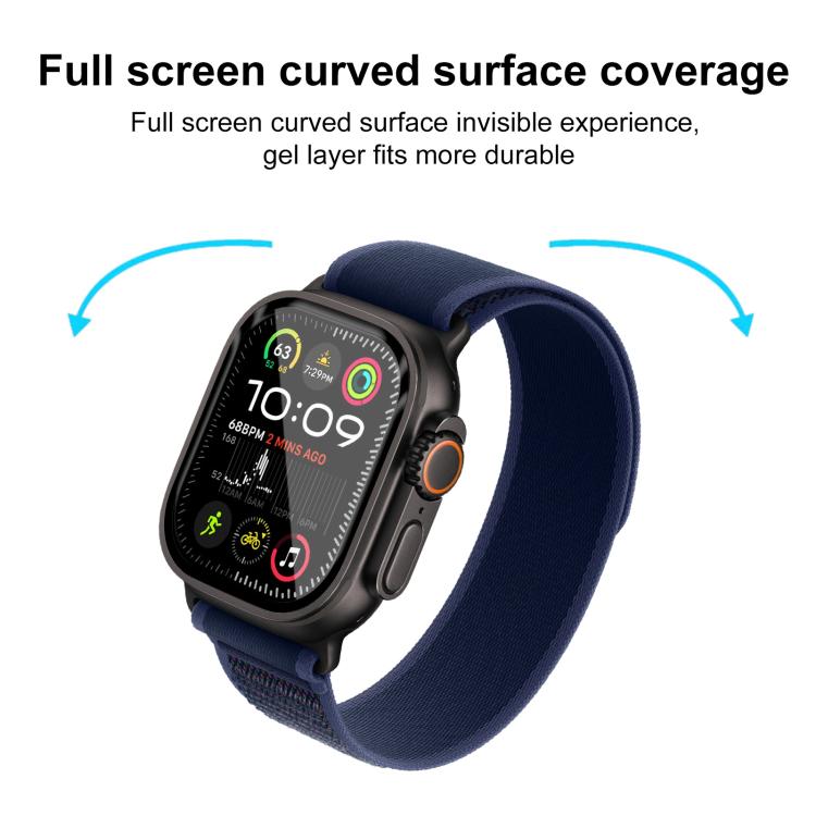 For Apple Watch Ultra 3 / 2 / 1 49mm 2pcs xDfind Curved 3D Composite Material Soft Film Screen Protector by xDfind