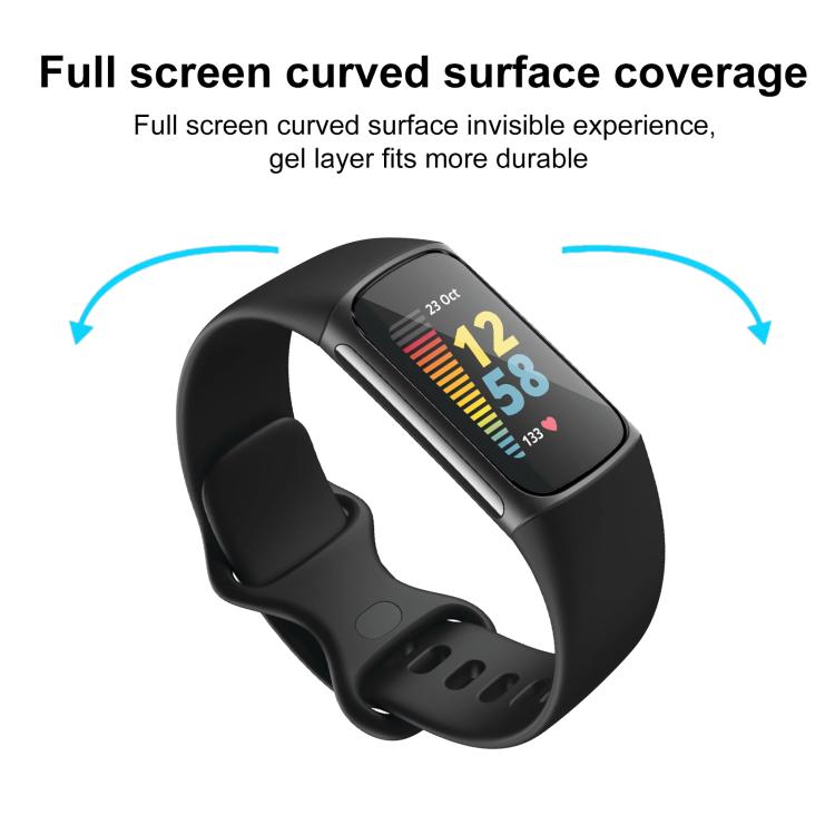 For Fitbit Charge 5 2pcs xDfind Curved 3D Composite Material Soft Film Screen Protector by xDfind