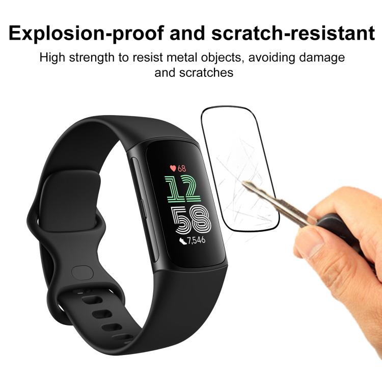 For Fitbit Charge 6 2pcs xDfind Curved 3D Composite Material Soft Film Screen Protector by xDfind