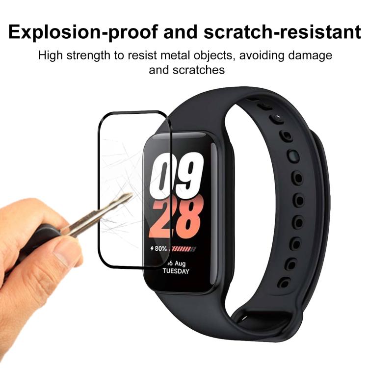 For Xiaomi Smart Band 8 Active 2pcs xDfind Curved 3D Composite Material Soft Film Screen Protector by xDfind