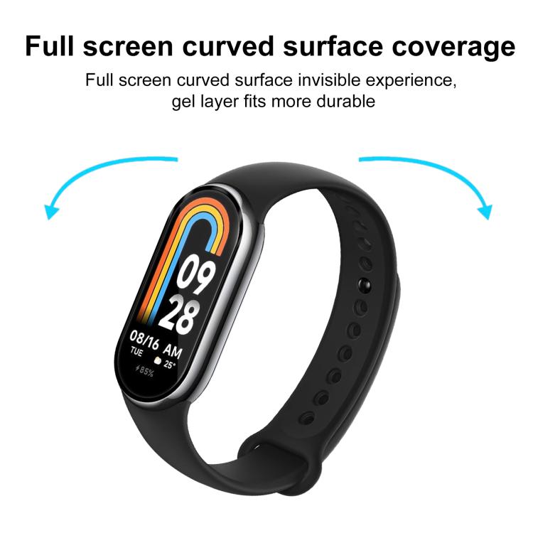 For Xiaomi Mi Band 8 2pcs xDfind Curved 3D Composite Material Soft Film Screen Protector by xDfind
