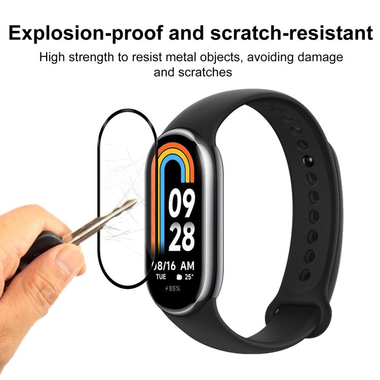 For Xiaomi Mi Band 8 2pcs xDfind Curved 3D Composite Material Soft Film Screen Protector by xDfind