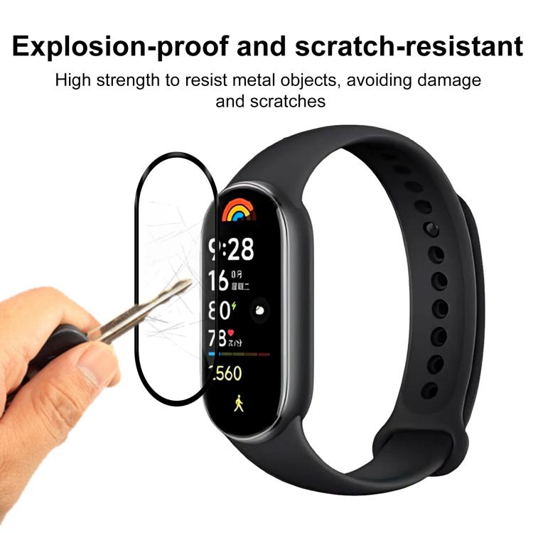 For Xiaomi Smart Band 9 2pcs xDfind Curved 3D Composite Material Soft Film Screen Protector by xDfind