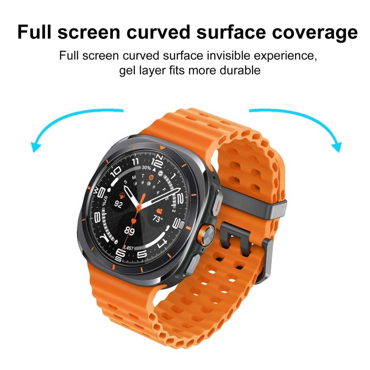 For Samsung Galaxy Watch Ultra / Ultra 2025 2pcs xDfind Curved 3D Composite Material Soft Film Screen Protector by xDfind