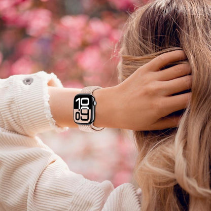 For Apple Watch 46mm / 49mm / 45mm / 44mm xDfind Magnetic Buckle Loop Woven Watch Band(Rainbow) by xDfind