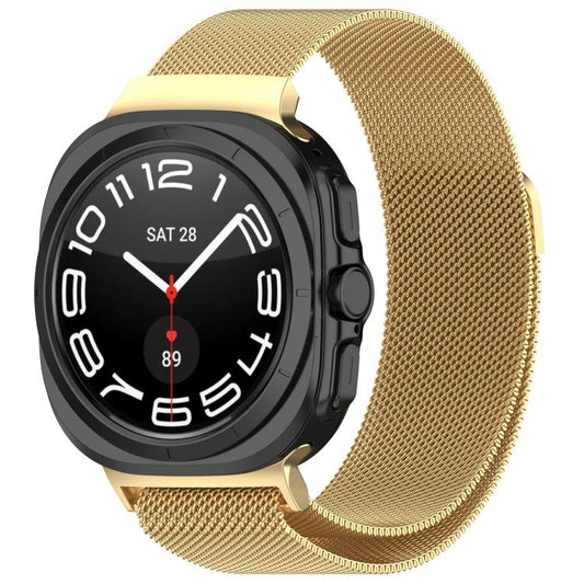 For Samsung Galaxy Watch Ultra 47mm / Ultra 2025 xDfind Milan Magnetic Stainless Steel Watch Band(Gold) by xDfind