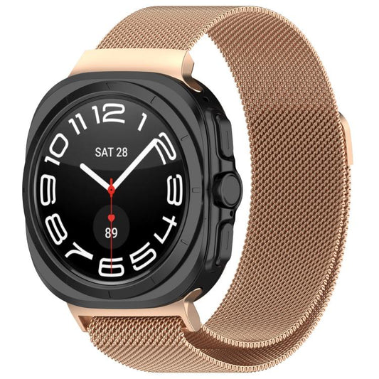 For Samsung Galaxy Watch Ultra 47mm / Ultra 2025 xDfind Milan Magnetic Stainless Steel Watch Band(Rose Gold) by xDfind