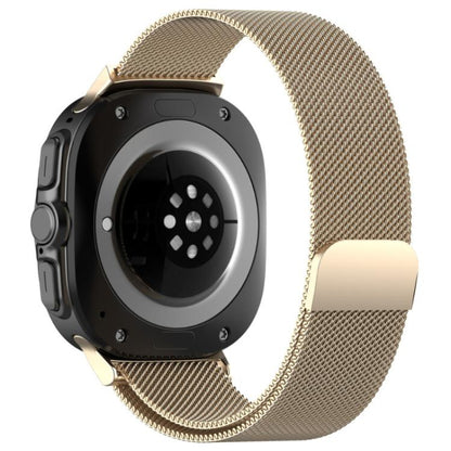 For Samsung Galaxy Watch Ultra 47mm / Ultra 2025 xDfind Milan Magnetic Stainless Steel Watch Band(Champagne Color) by xDfind