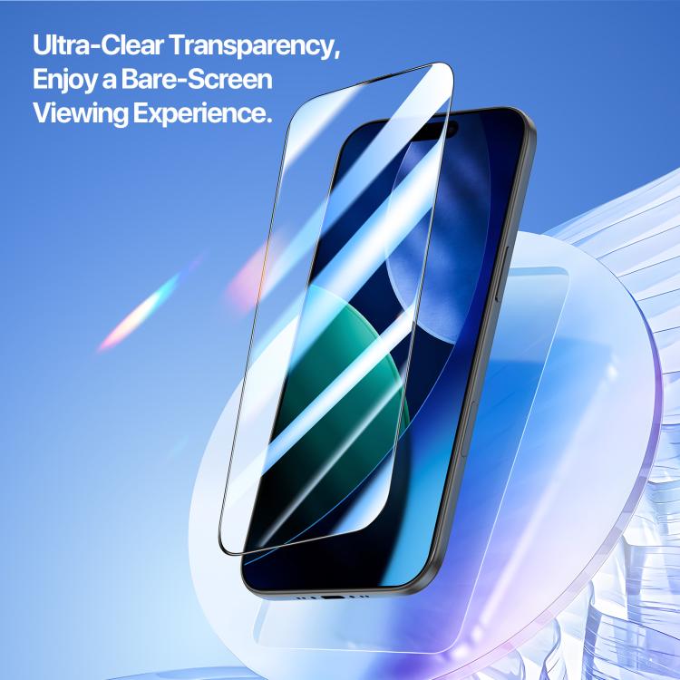 For iPhone Air DUX DUCIS Roga Series 2.5D HD Fully Transparent Tempered Screen Protector with Dust Removal Quick-Attach Box by DUX DUCIS