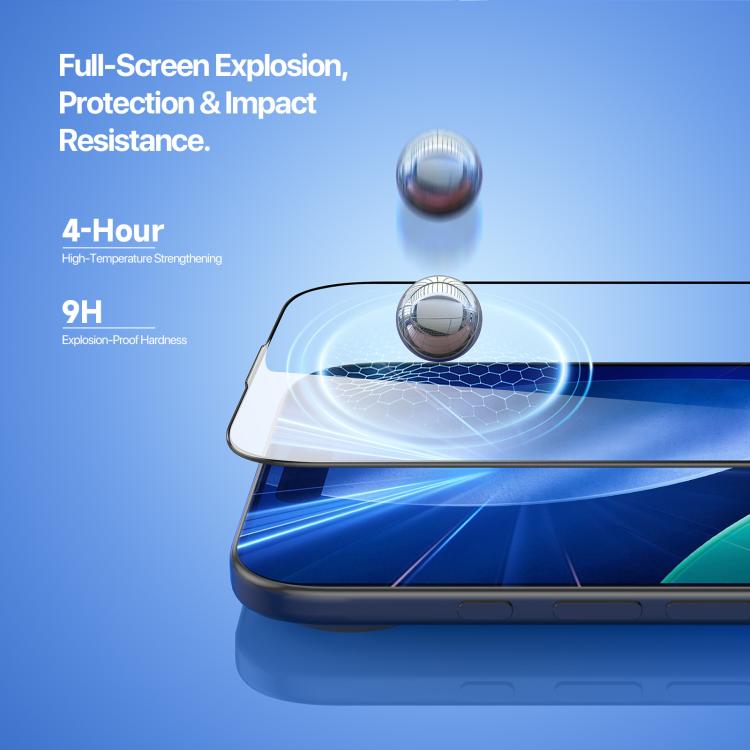 For iPhone Air DUX DUCIS Roga Series 2.5D HD Fully Transparent Tempered Screen Protector with Dust Removal Quick-Attach Box by DUX DUCIS