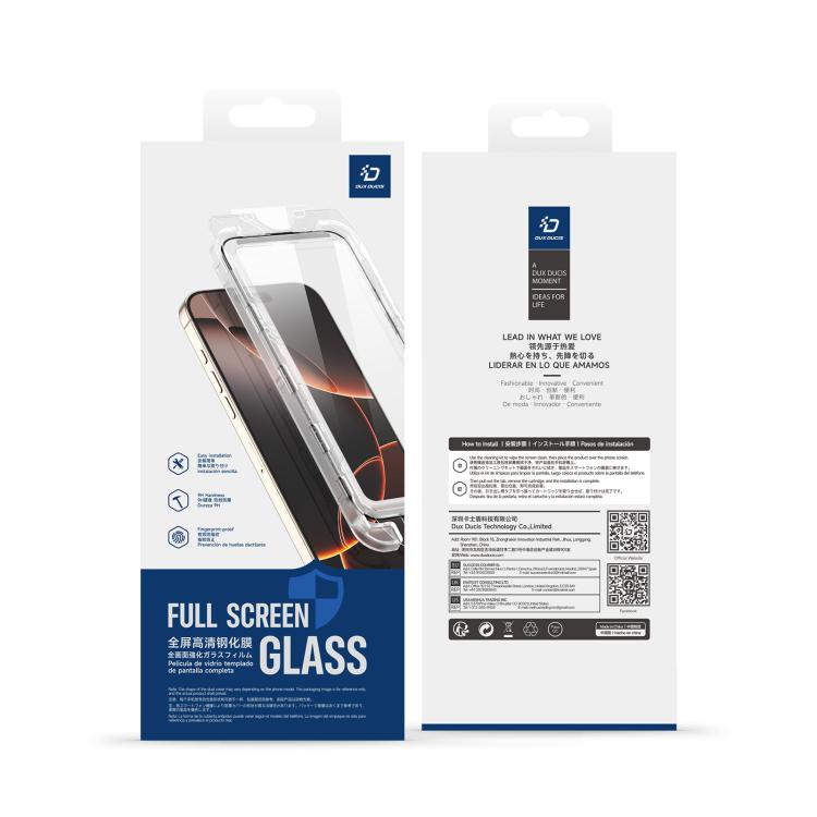For iPhone Air DUX DUCIS Roga Series 2.5D HD Fully Transparent Tempered Screen Protector with Dust Removal Quick-Attach Box by DUX DUCIS