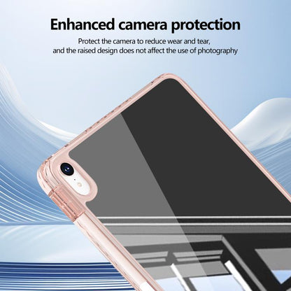 For iPad Air 11 2024 / 2025 Mirror Acrylic Single Back Tablet Case with Pen Slot(Pink) by bashfashion