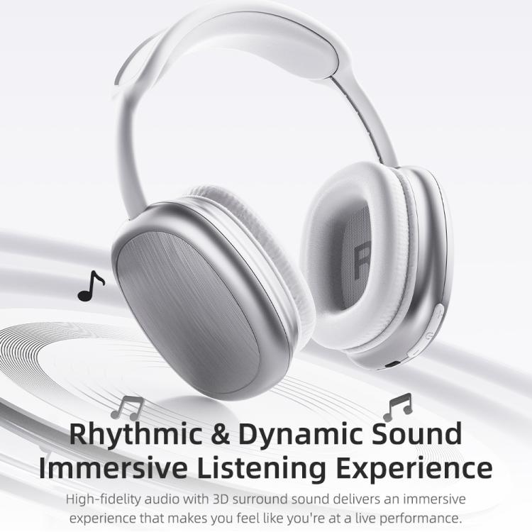 ROCK O5 Head-mounted Bluetooth 5.3 Wireless Headphones(Grey) by ROCK