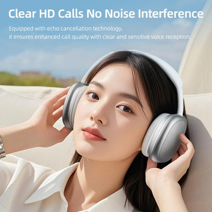 ROCK O5 Head-mounted Bluetooth 5.3 Wireless Headphones(Silver) by ROCK