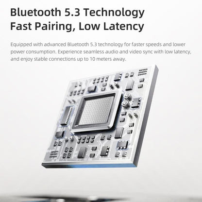 ROCK O5 Head-mounted Bluetooth 5.3 Wireless Headphones(Silver) by ROCK